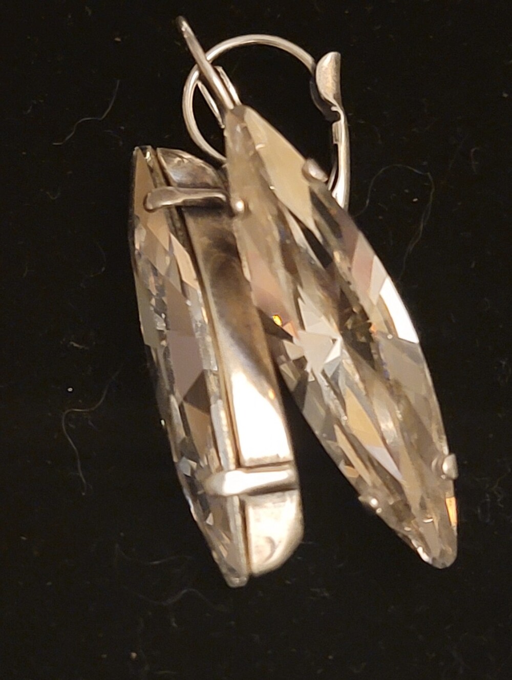 Earrings 🌴🌴🌴Old Hollywood Style🌴🌴🌴 Glam Swarovski Crystal Earrings - Picture 6 of 17